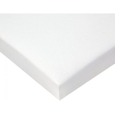 Coprimaterasso 40x80 cm Jersey di cotone biologico Bianco