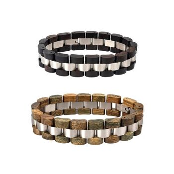 Bracelet en bois | longueur 24 cm | longueur ajustable 1