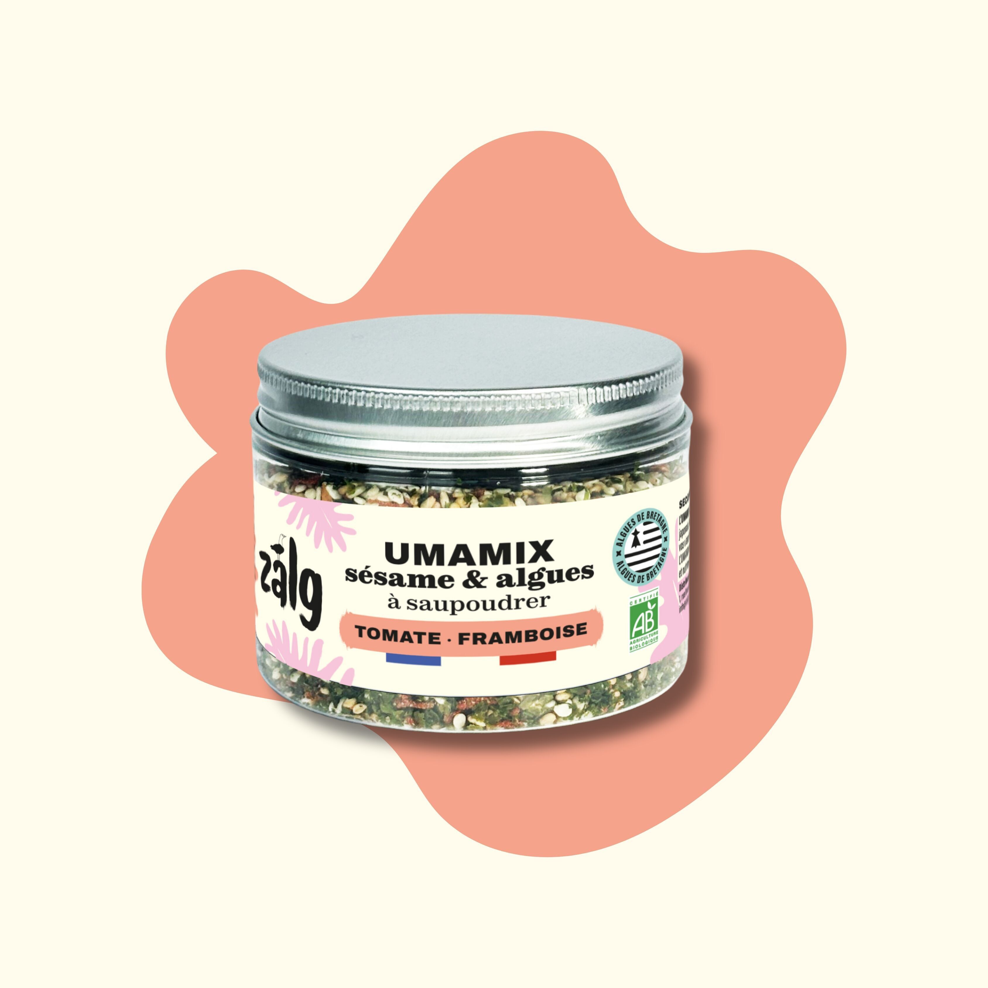 UMAMIX: sésamo y algas para espolvorear - Tomate y Frambuesa