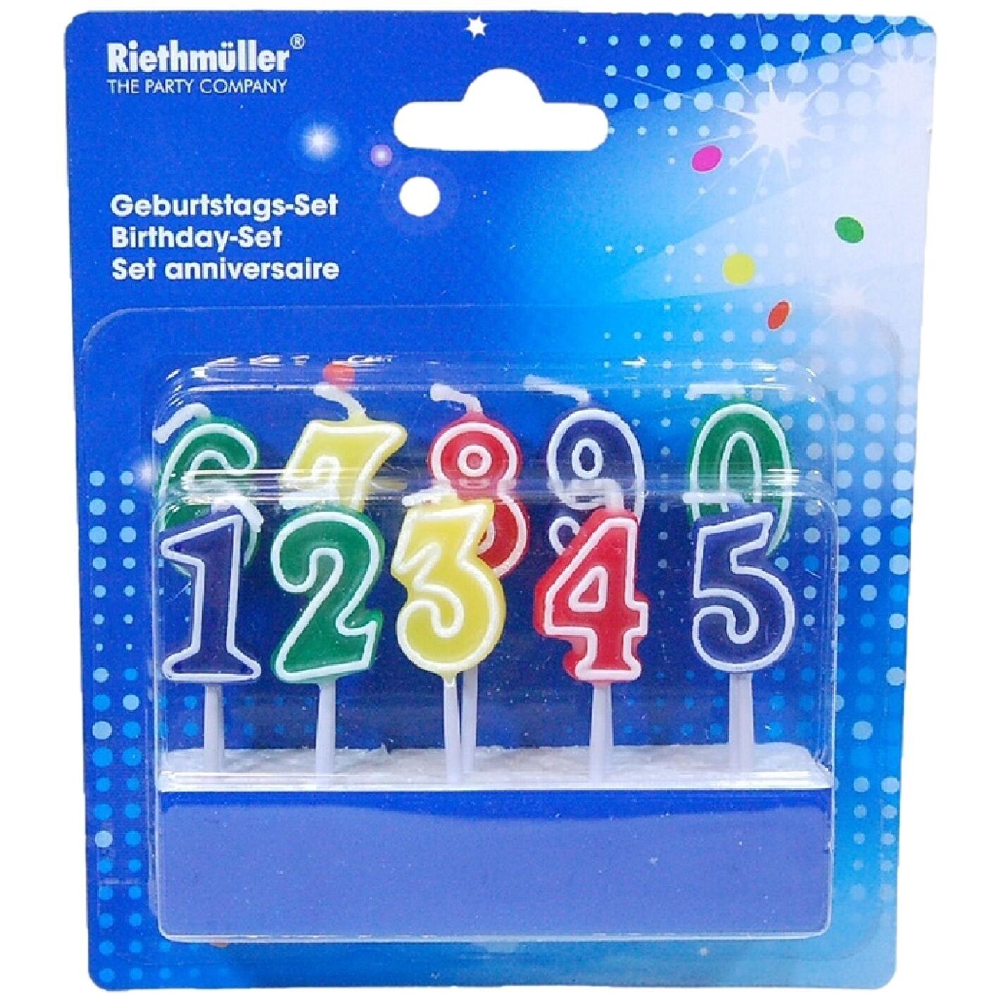 Candela numero - 0-9 per torta - Eleganza e festa in un batter d'occhio!