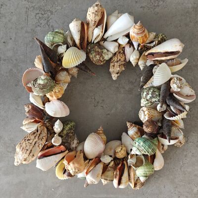 Shell pendant "ring" 28cm coastal decoration - interior decoration - handmade - Ibiza Style - Bohemian Interior
