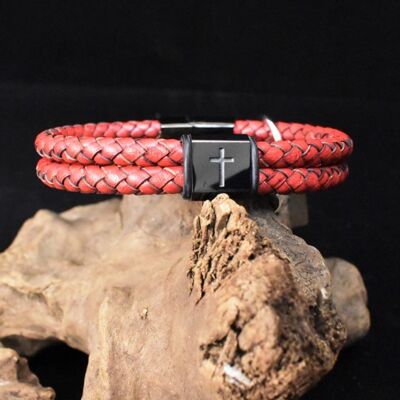 Red Leather Bracelet Jack
