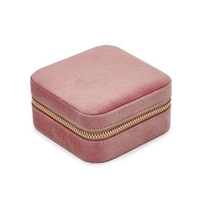 VELVET JEWELRY BOX col.terracotta