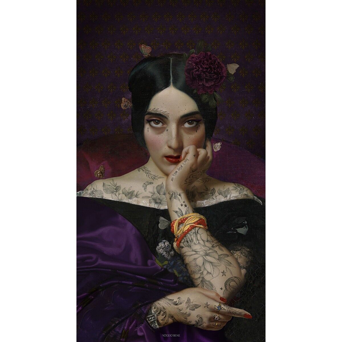 CARTA DA PARATI 144 CLEMENTINE VIOLA