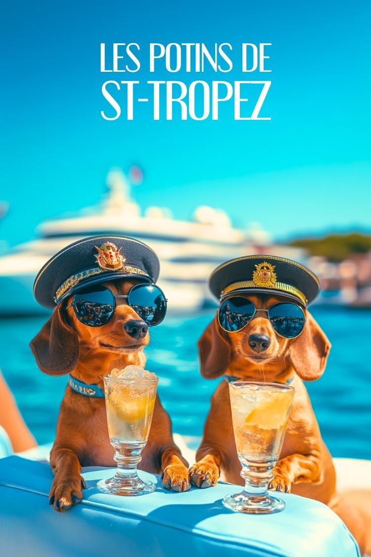 Affiche Saint-Tropez - Potins Rigolos Humour