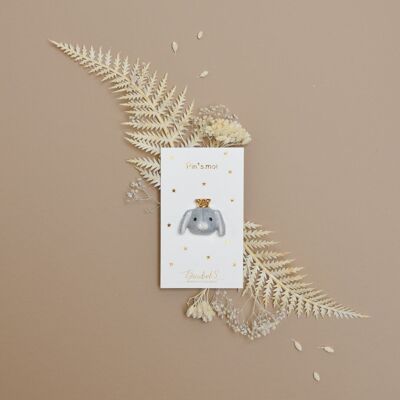 Pin de conejo - porcelana