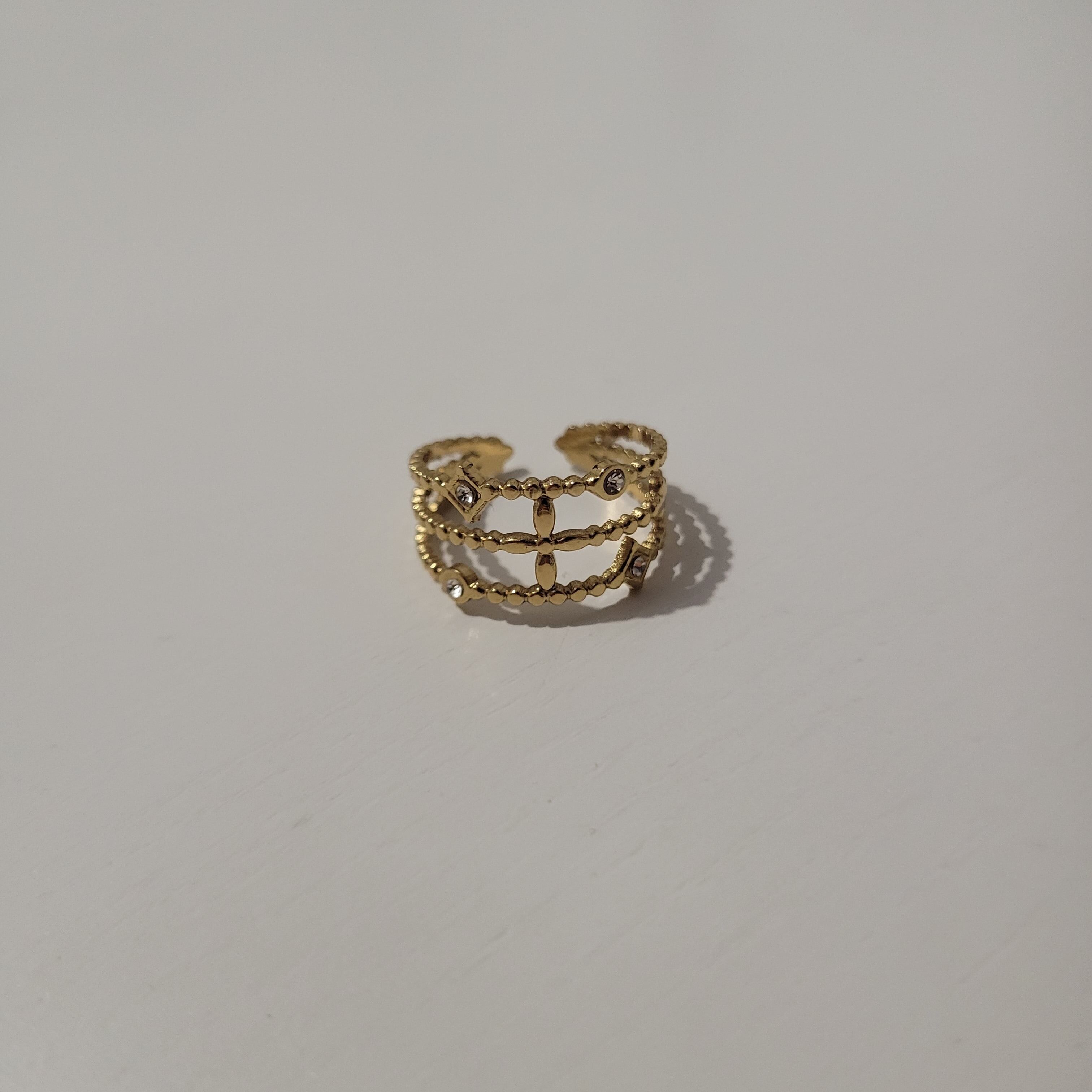 Anello in acciaio inossidabile impermeabile e ipoallergenico - Telissa