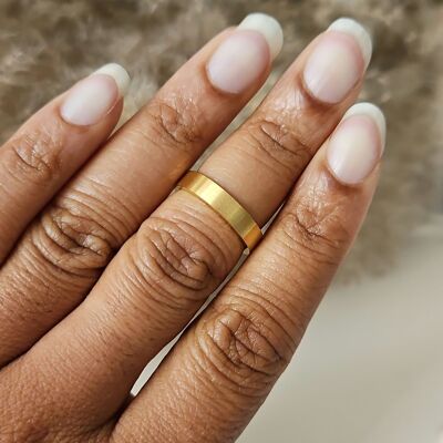Anello falange in acciaio inossidabile impermeabile e ipoallergenico - Teresa