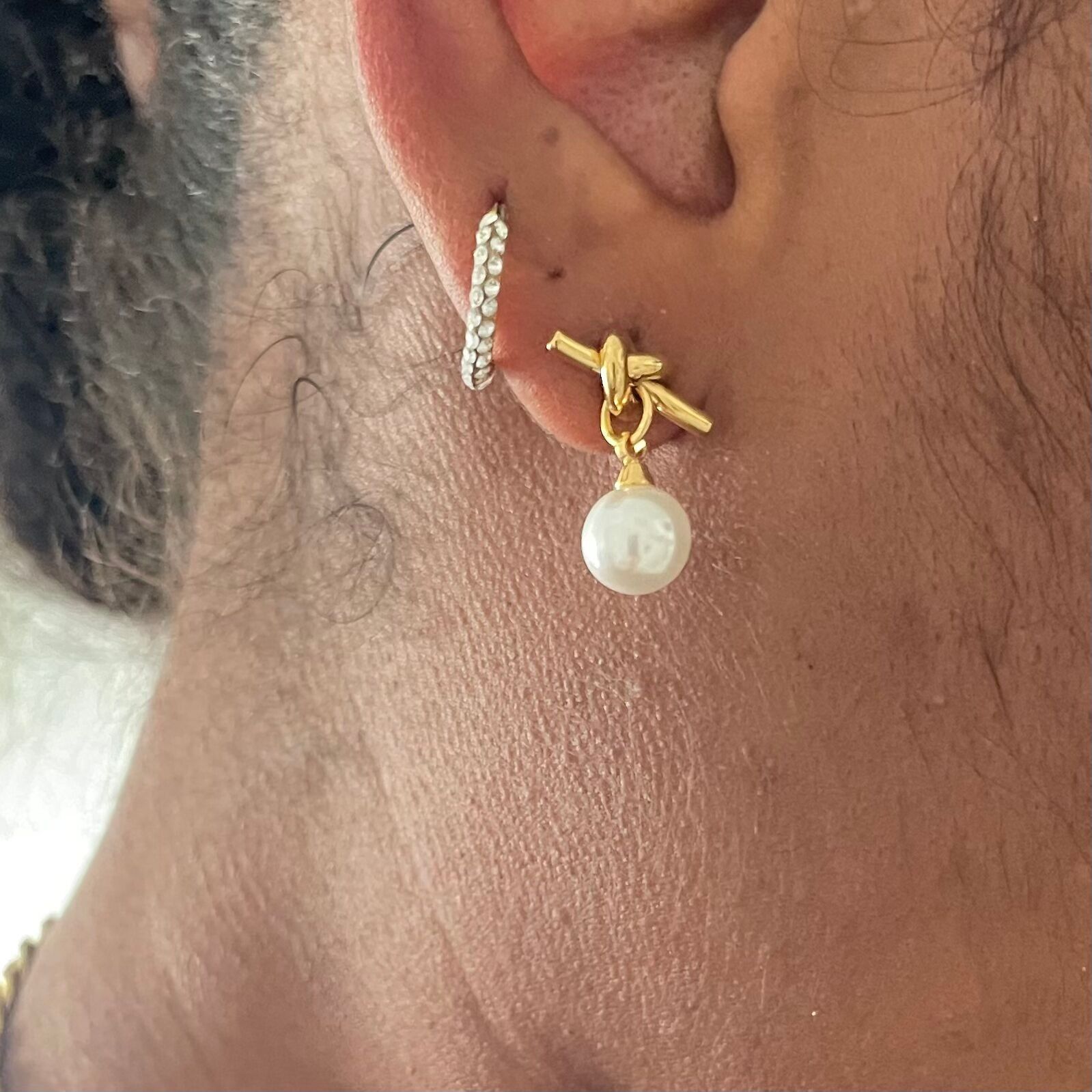 Boucles d'oreilles acier inoxydable waterproof hypoallergénique  - Pénélope