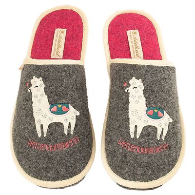 Globetrotter felt slipper