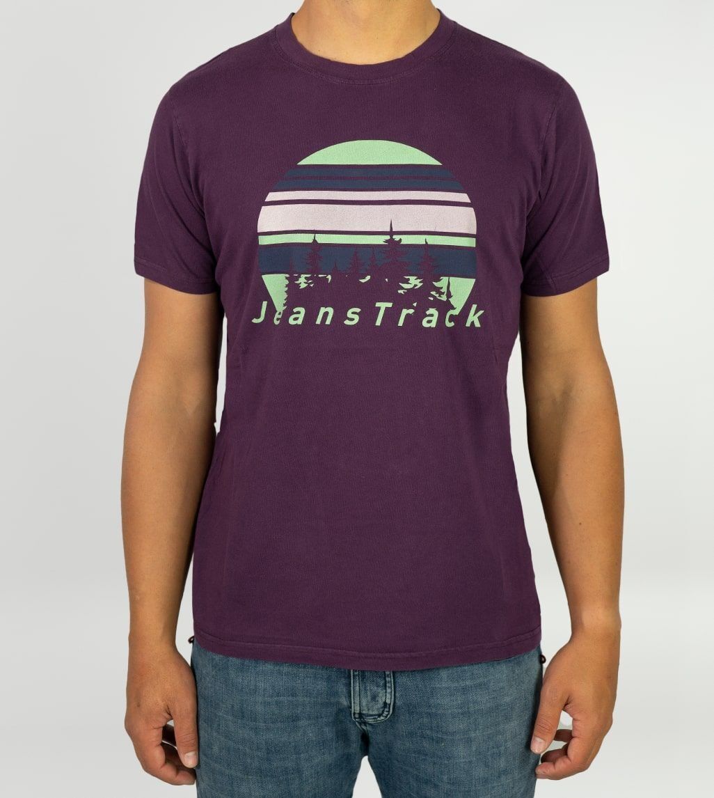 Fir Maroon Organic Cotton T-Shirt