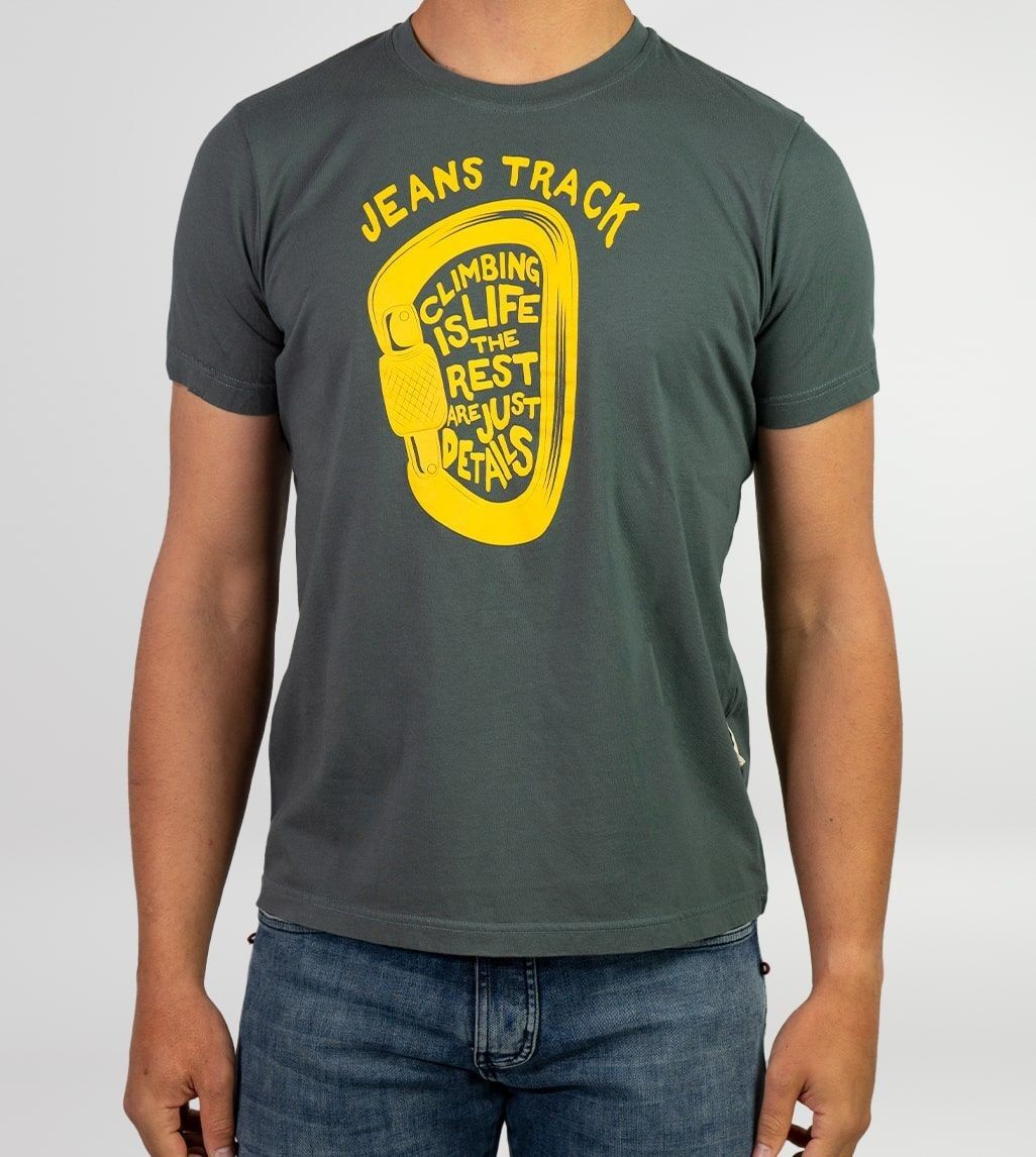 T-Shirt aus Bio-Baumwolle Presa Grau