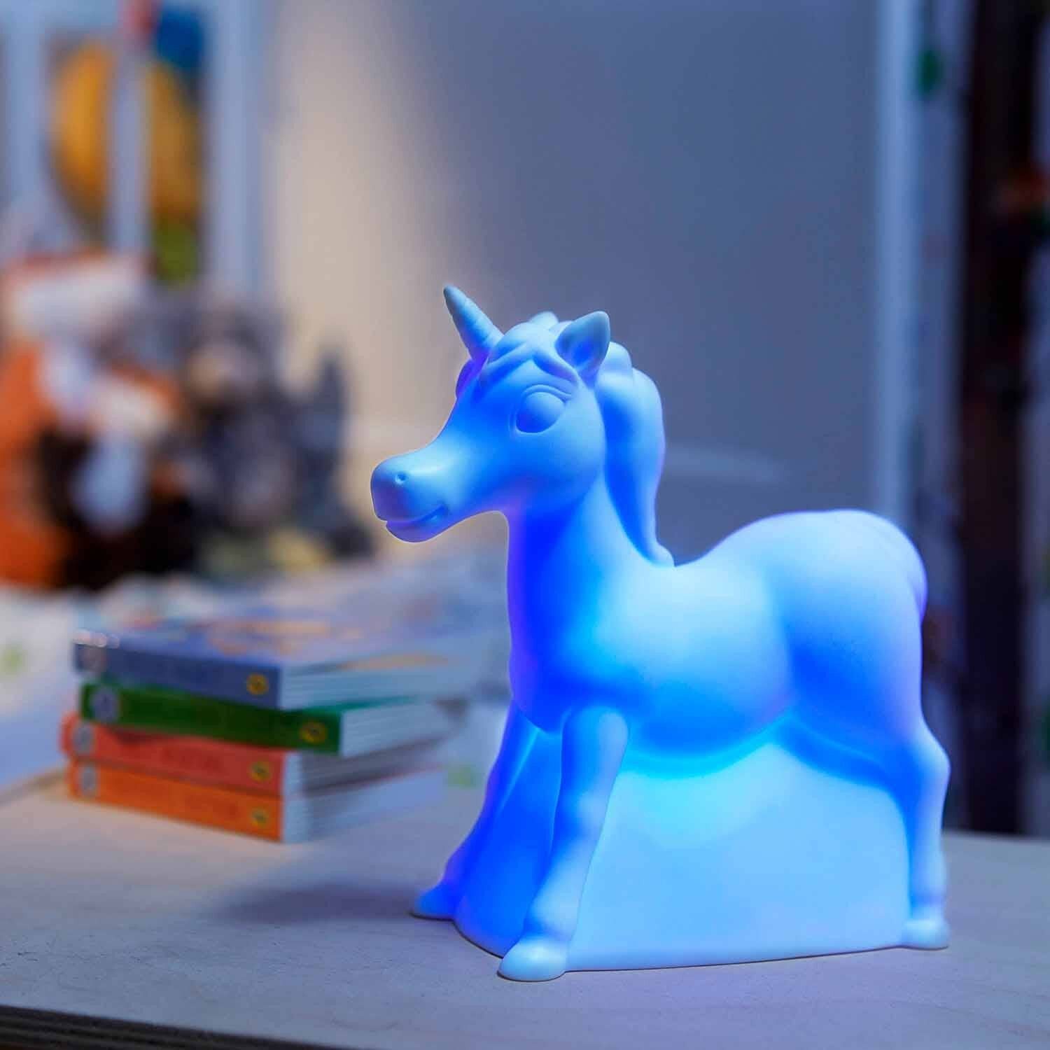 Lampada d'atmosfera a LED "Unicorno" (con cambio colore)