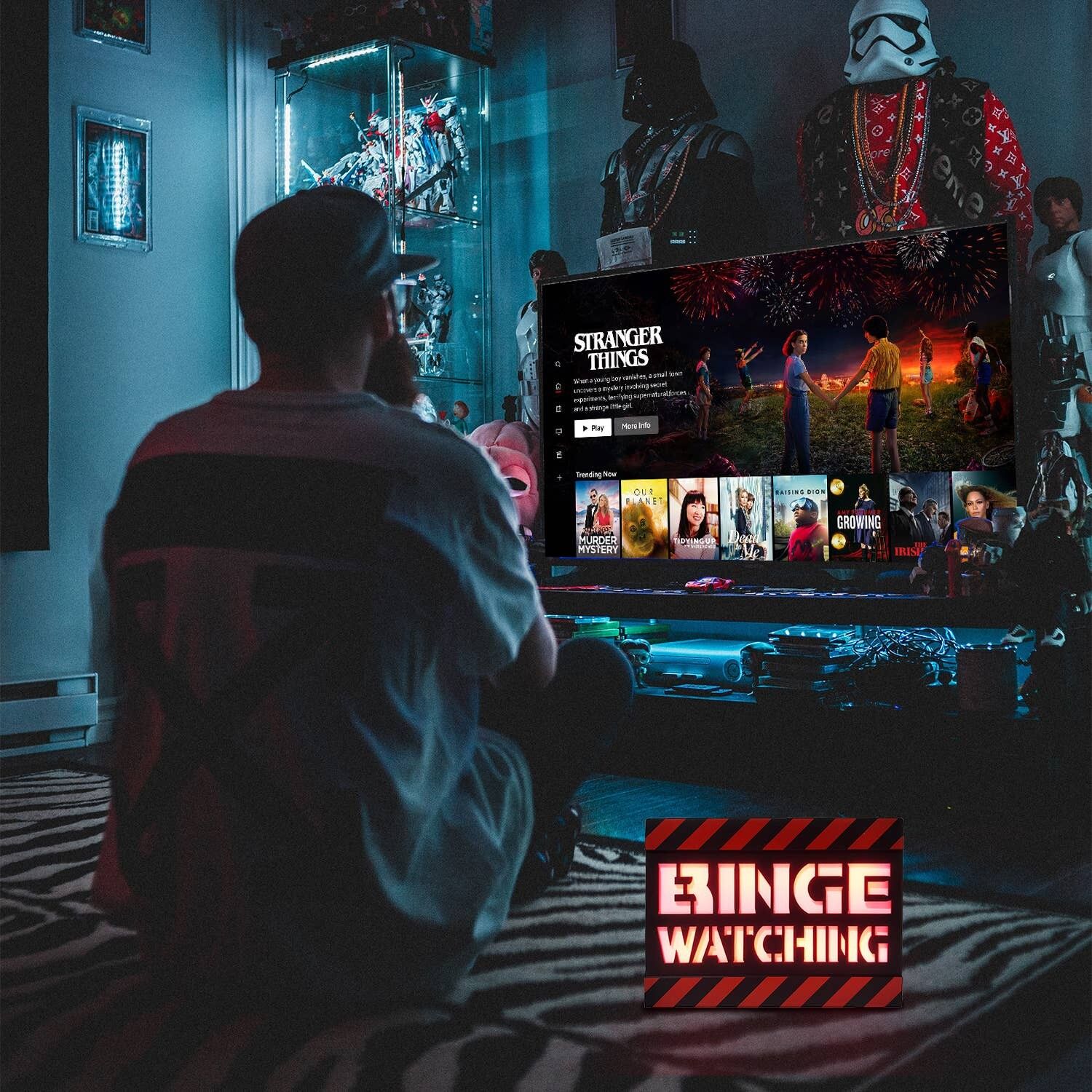 Lampada decorativa con design "Binge Watching" - Mad Monkey