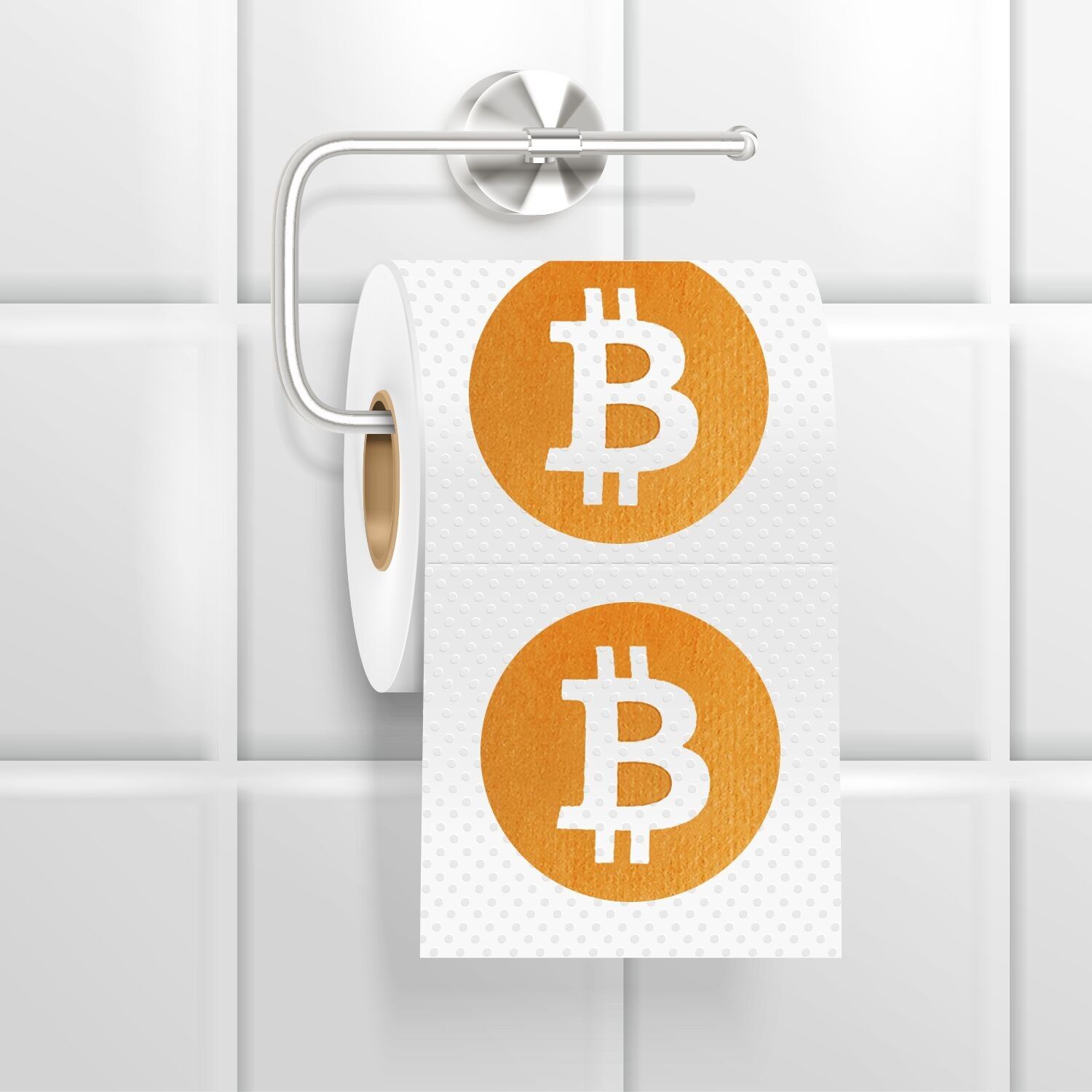 Mad Monkey - Carta igienica - Design Bitcoin