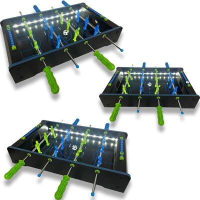 Mini calcio balilla con illuminazione a LED