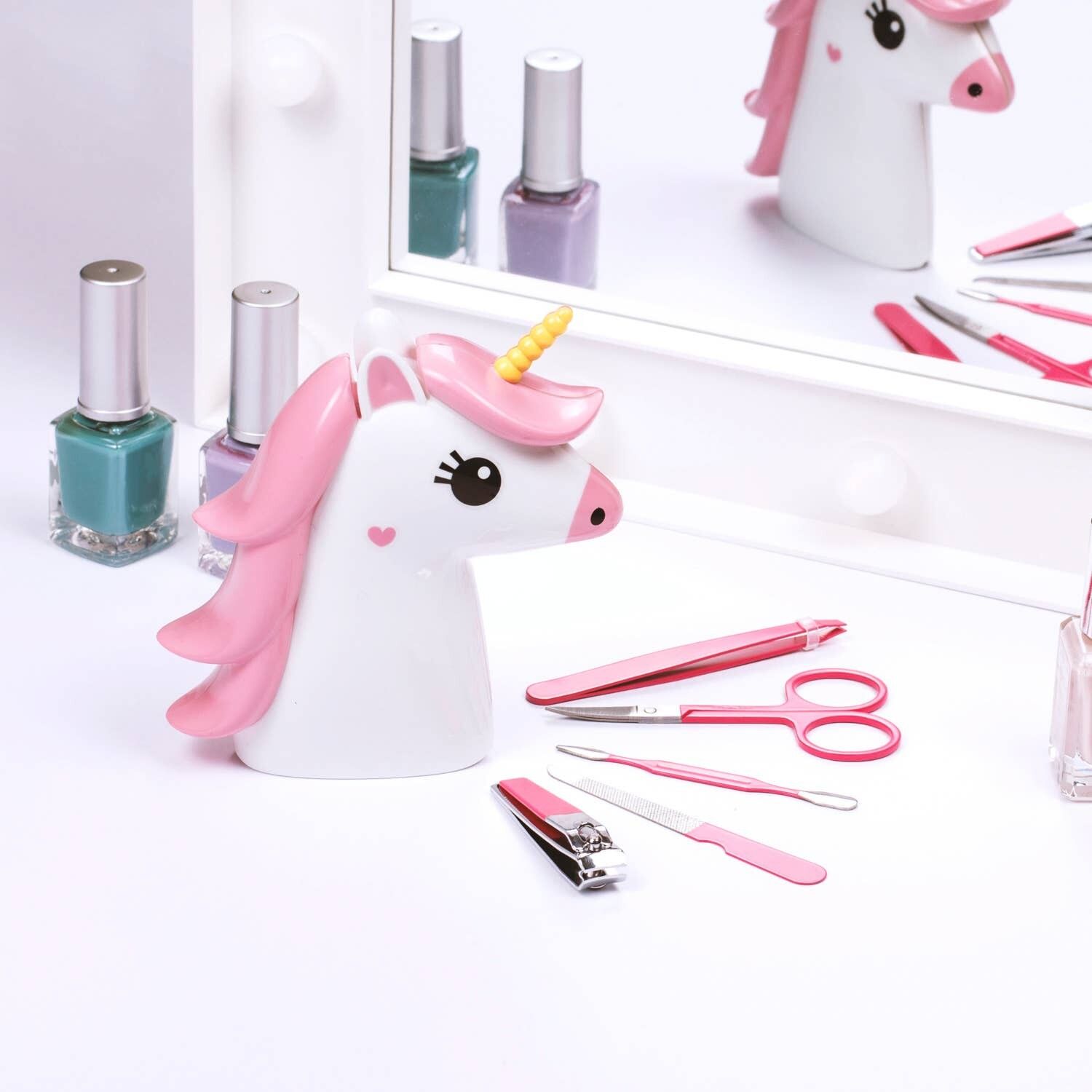 Custodia per unghie con unicorno Vanity Tool