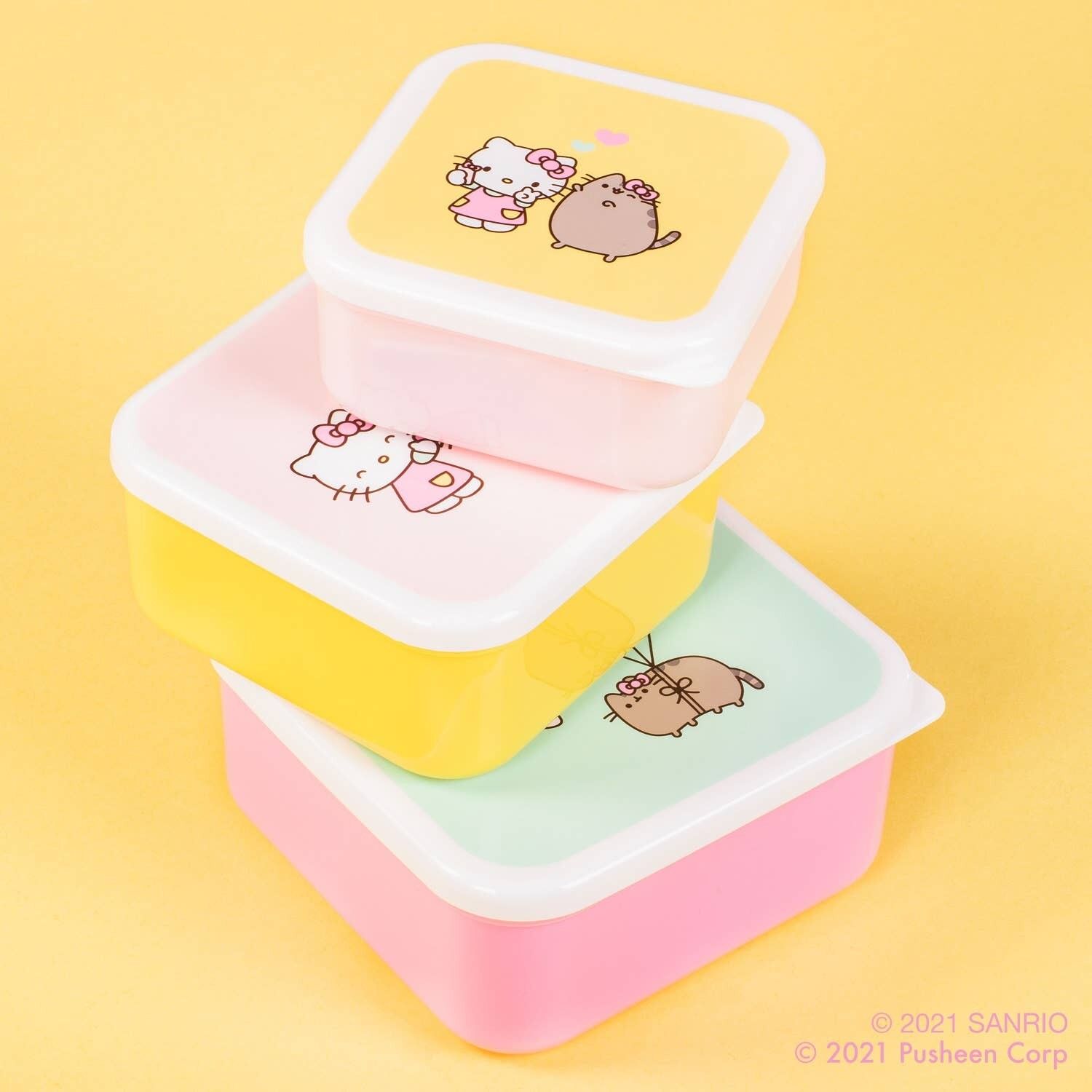 Pusheen & Hello Kitty - Snack Box (3er Set)