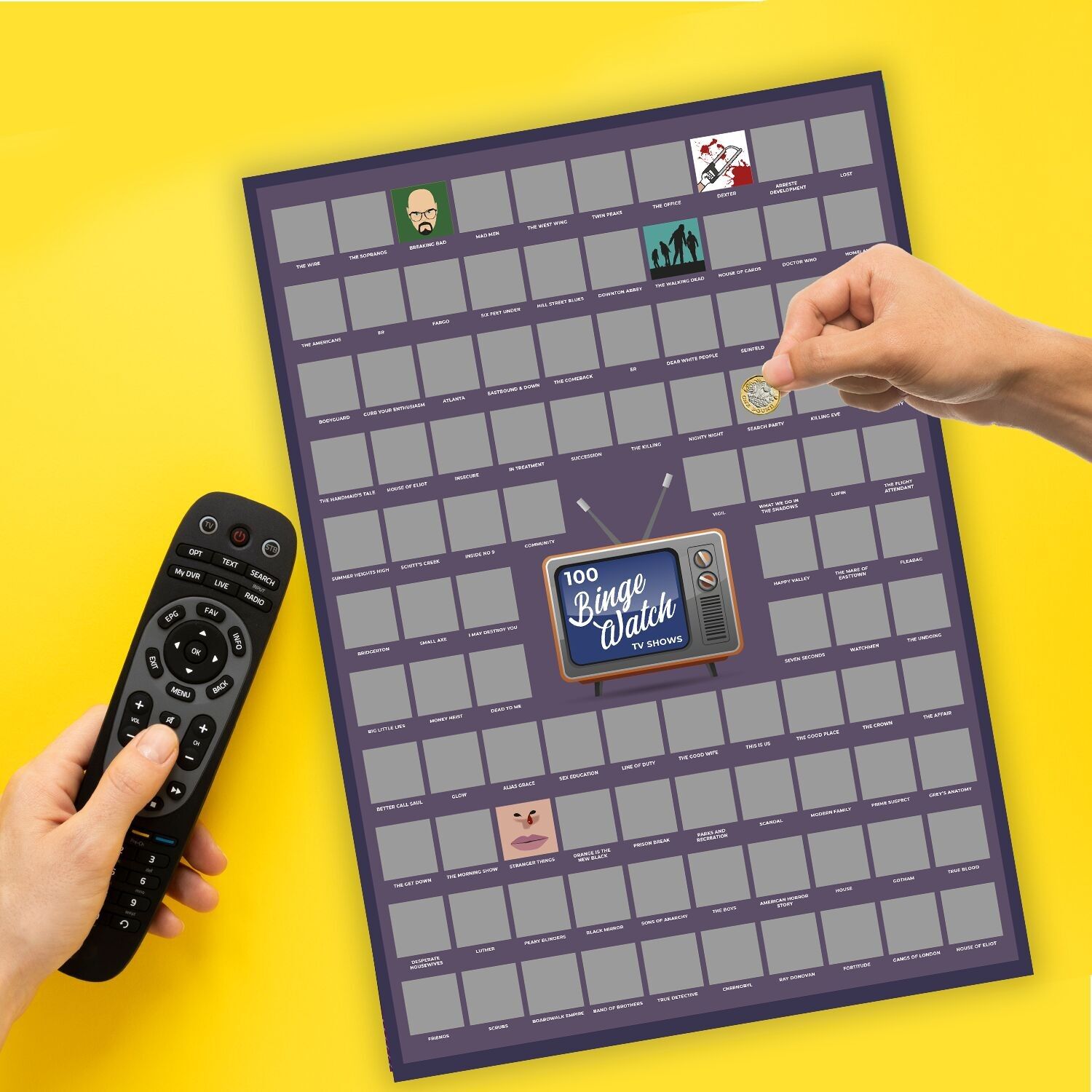 Rubbelposter mit 100 Serien - Mad Monkey