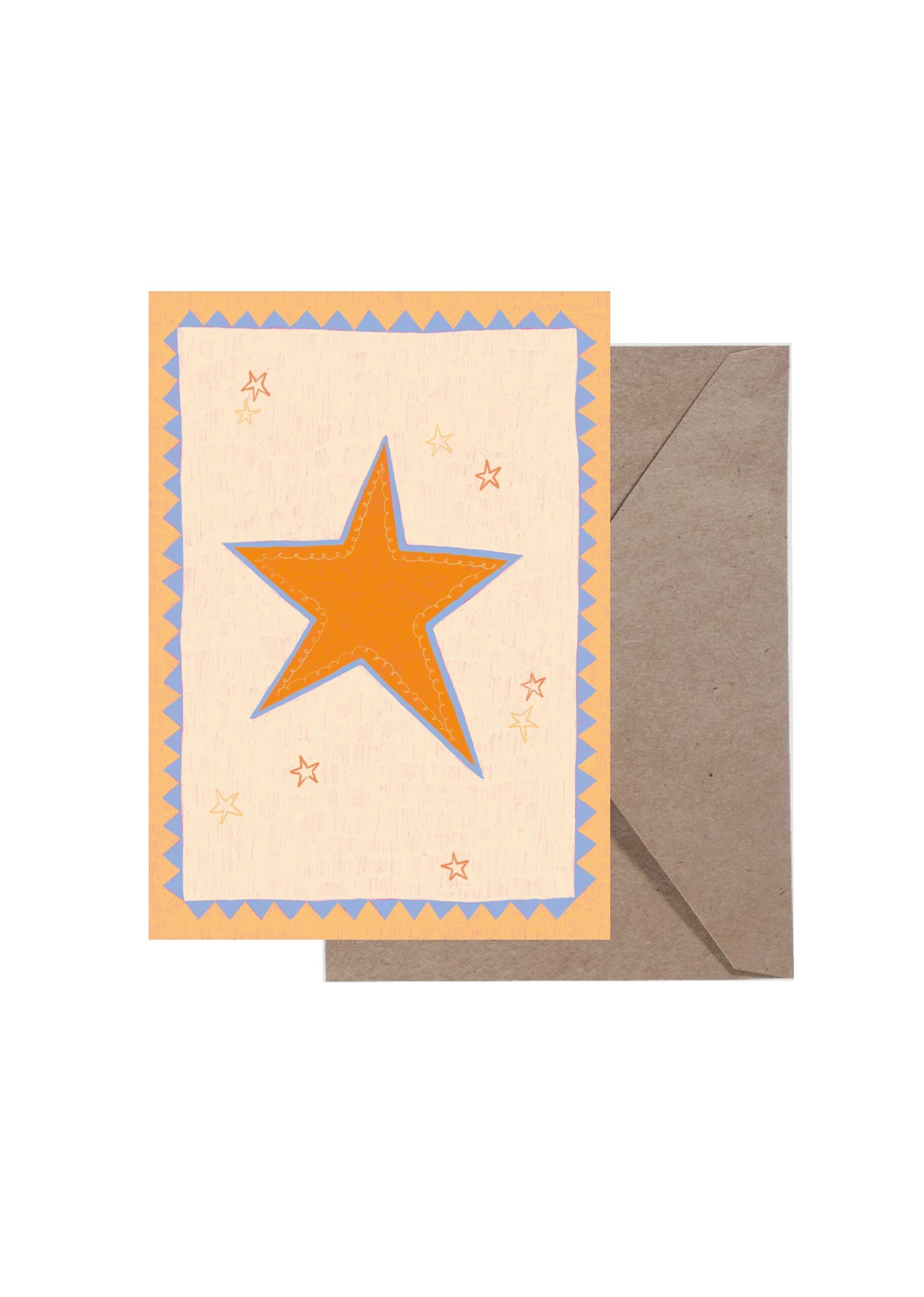 Greeting Card Star - A6 folded