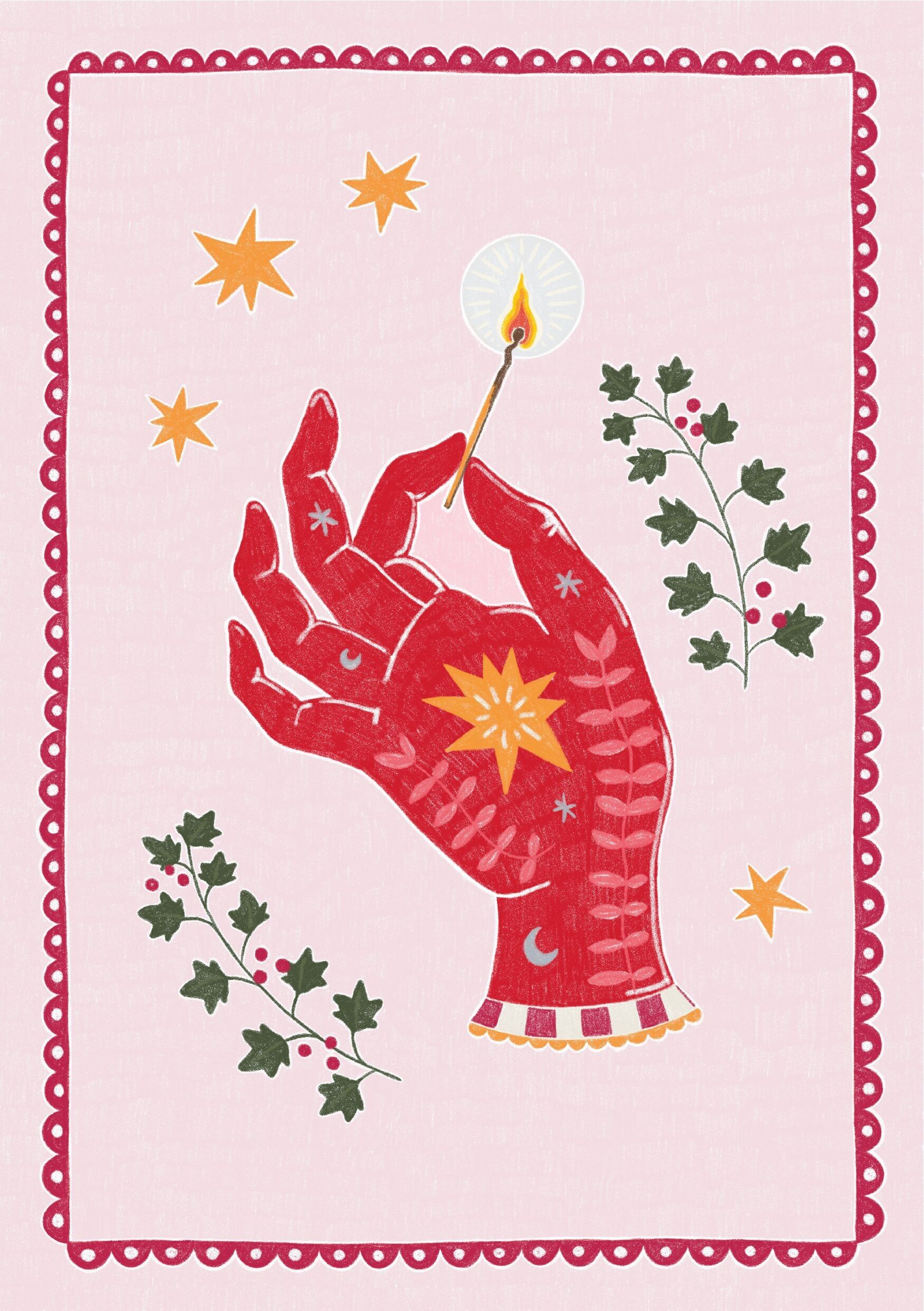 "Perfect Match" Illustration Kunstdruck Poster - A5, A4