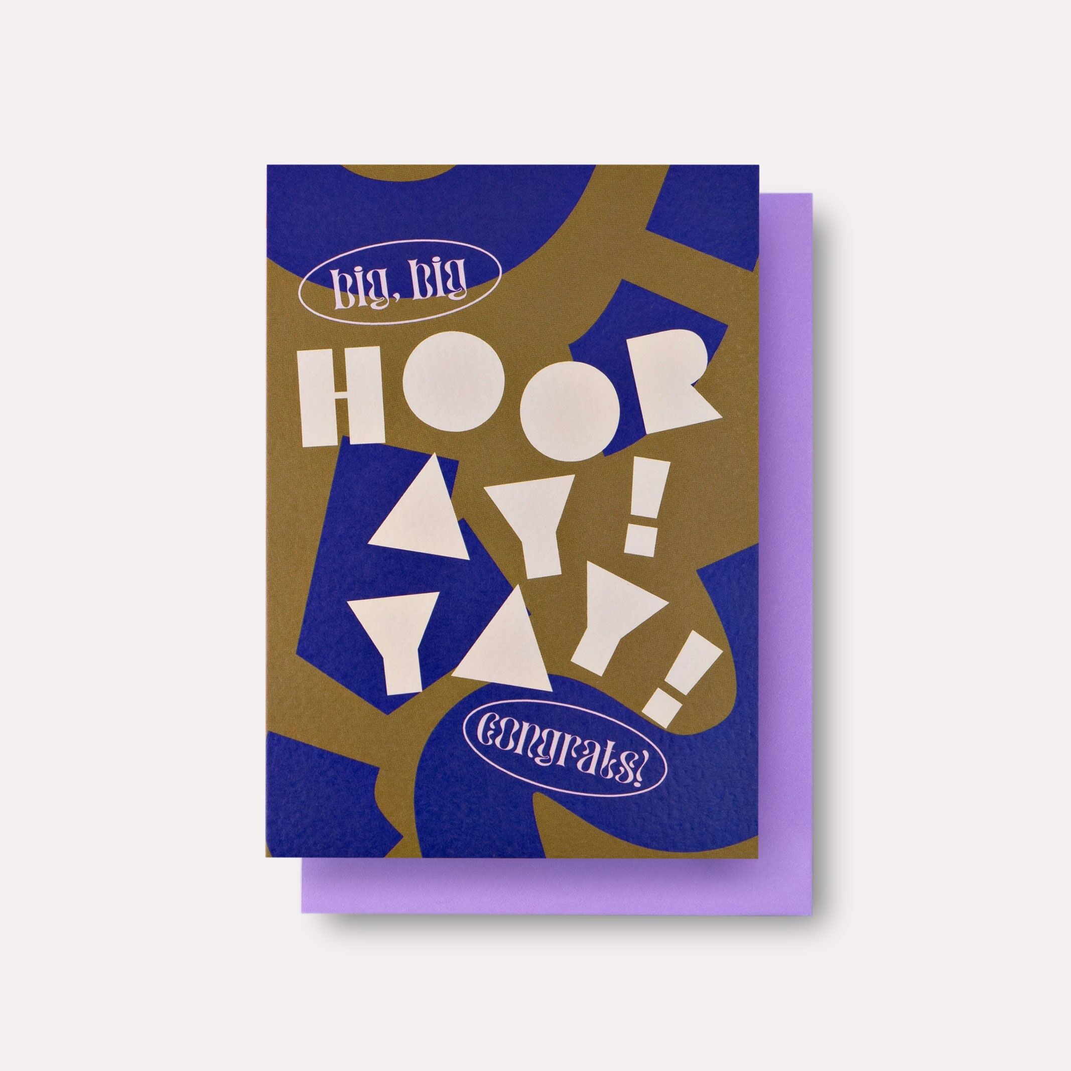 Tarjeta de apóstrofo hurra