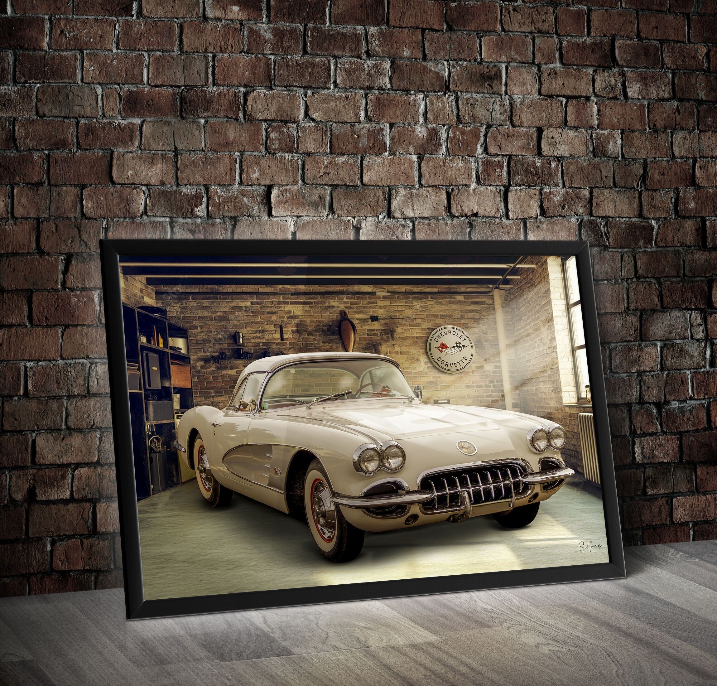Poster Chevrolet Corvette C1 year 1960