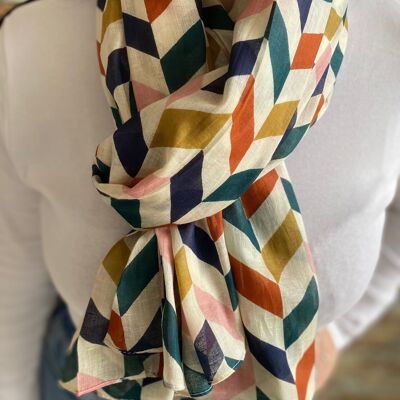 Sciarpa 100% cotone indiano - Donna