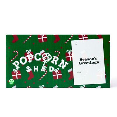 Weihnachtsgrüße Vegan Gourmet Popcorn Briefkasten Geschenk 240g