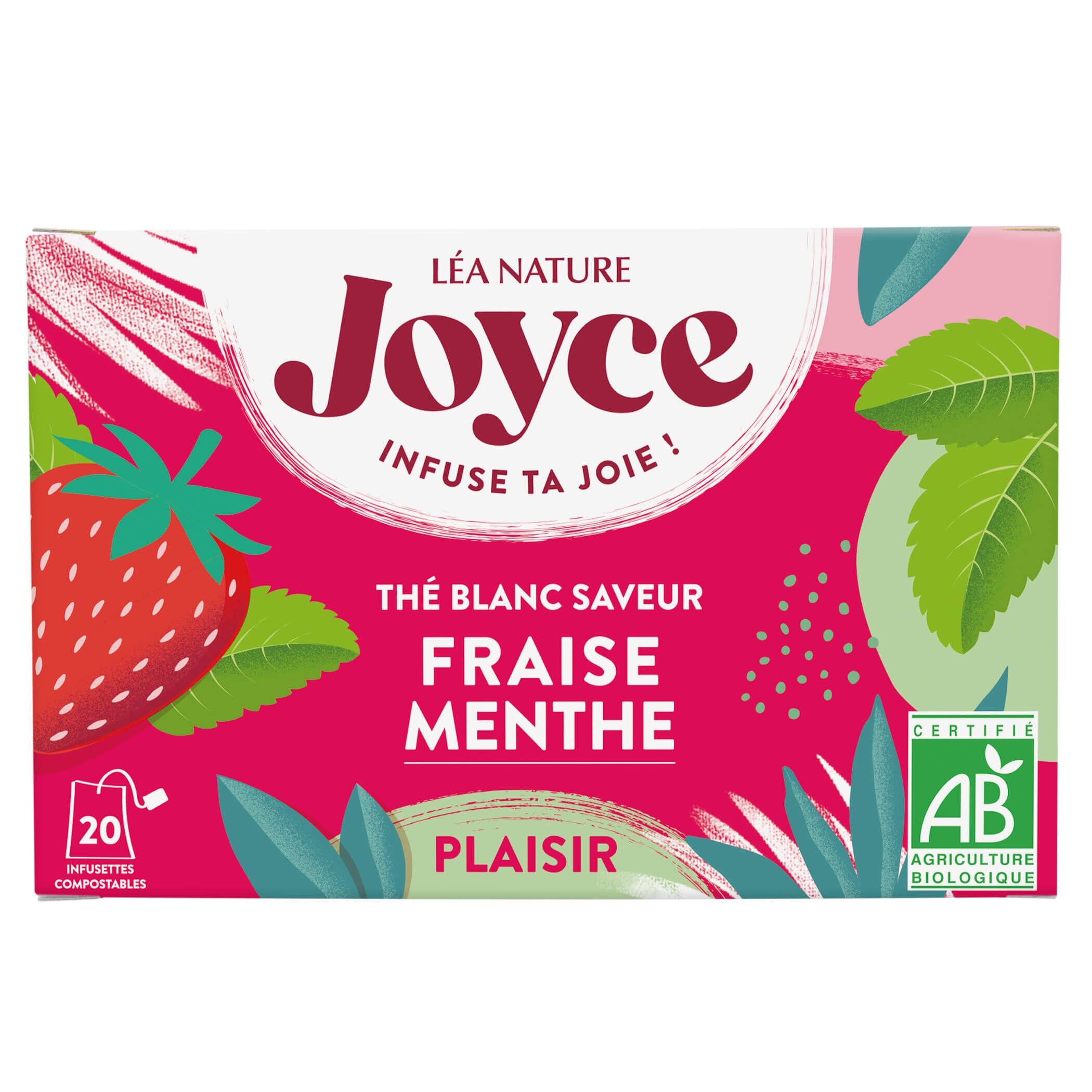 PLAISIR Tè bianco alla fragola e menta