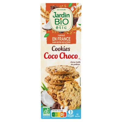 Galletas de chispas de chocolate y coco