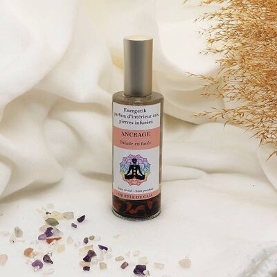 Anchoring room spray with infused stones - Forest walk home fragrance