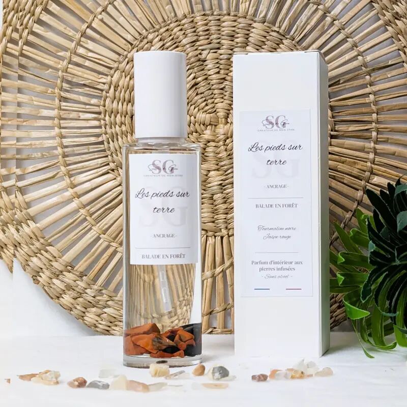 Lithotherapy Spray - Feet on the Ground - Forest Walk Home Fragrance, infused with natural stones