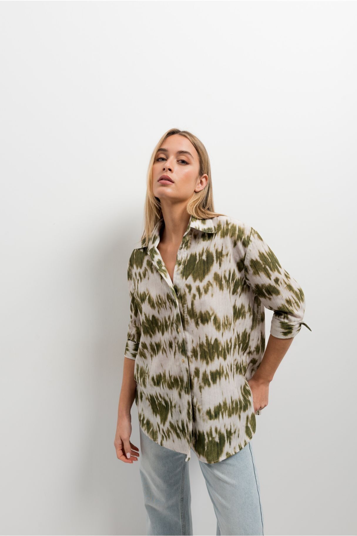 Camicia stampata con texture