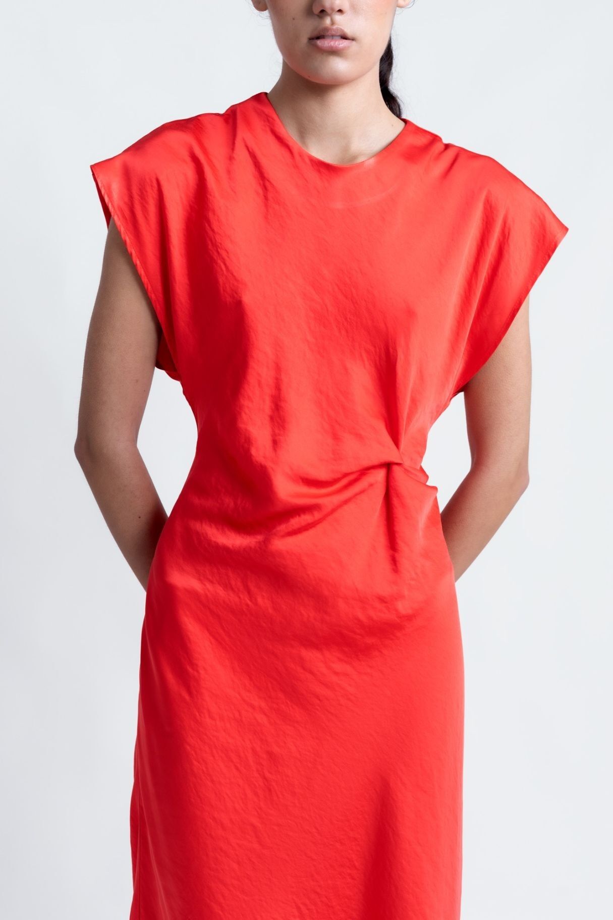 Midikleid mit Knoten