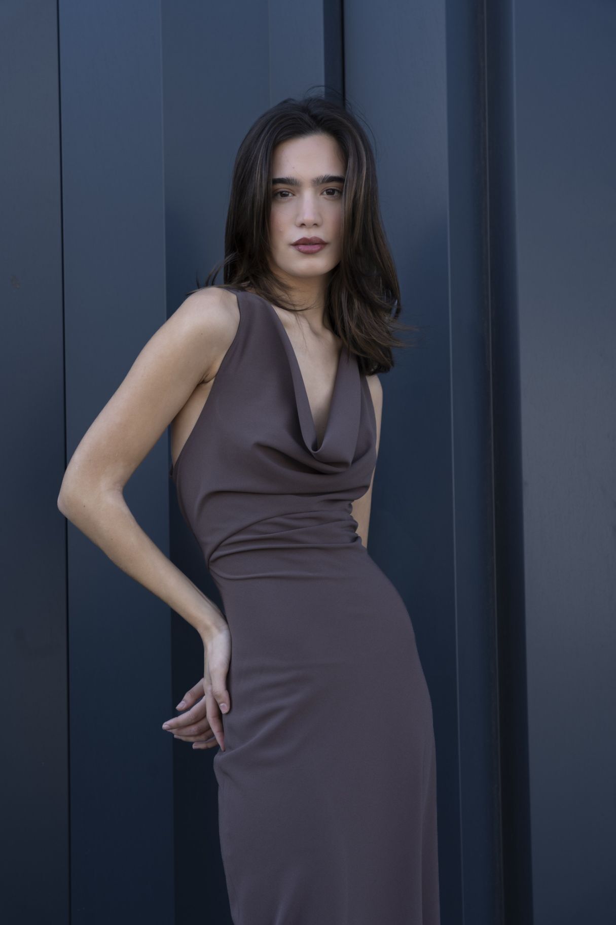 Midikleid mit Rückendetail