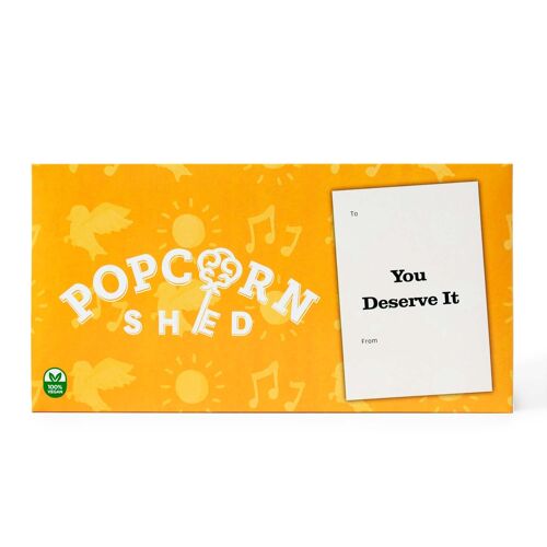 You Deserve It Vegan Gourmet Popcorn Letterbox Gift 240g