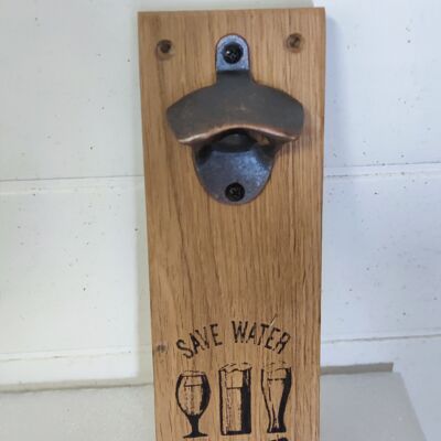 Kleiner Flaschenöffner "Wasser sparen"