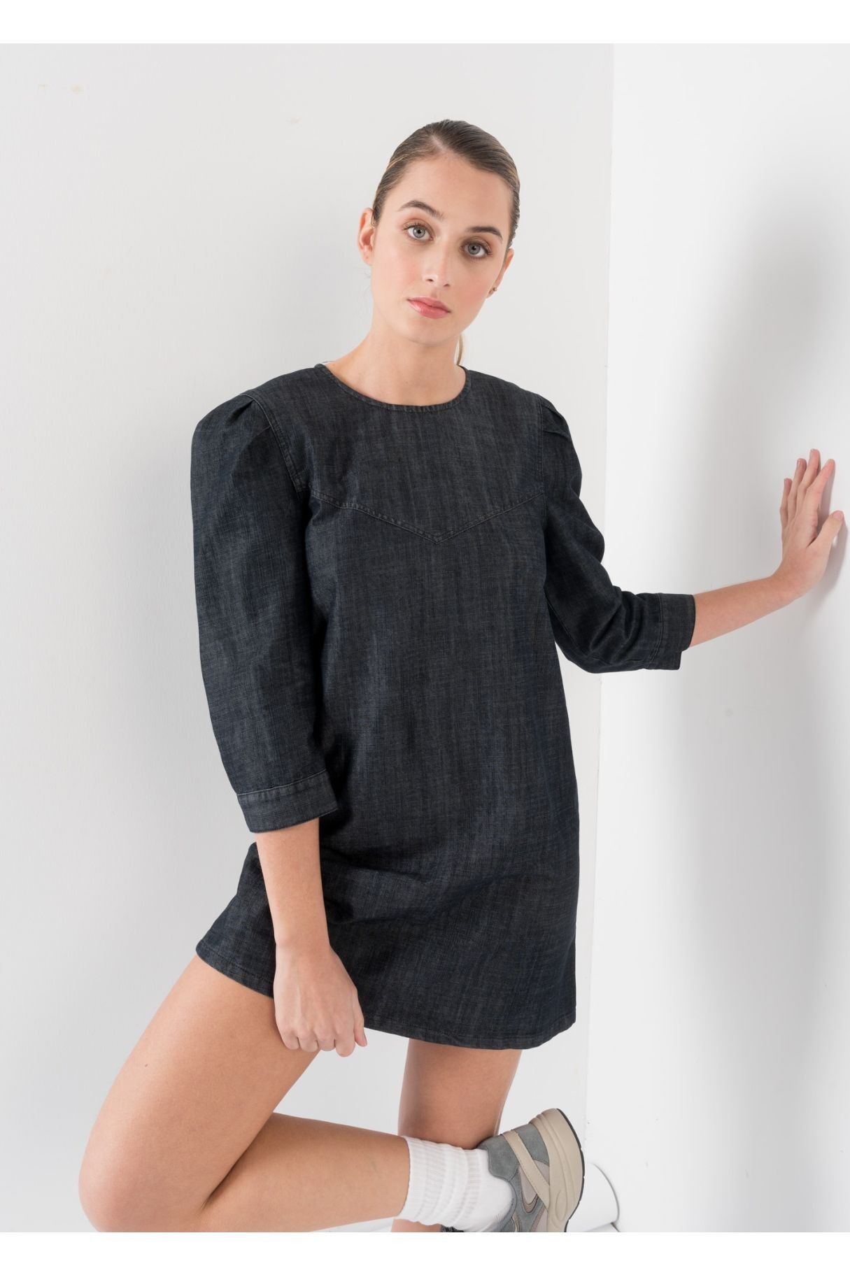 Abito a sacco in denim