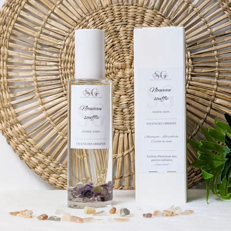 Lithotherapy Spray New Breath – Home fragrance of incense from the origins, infused with natural stones