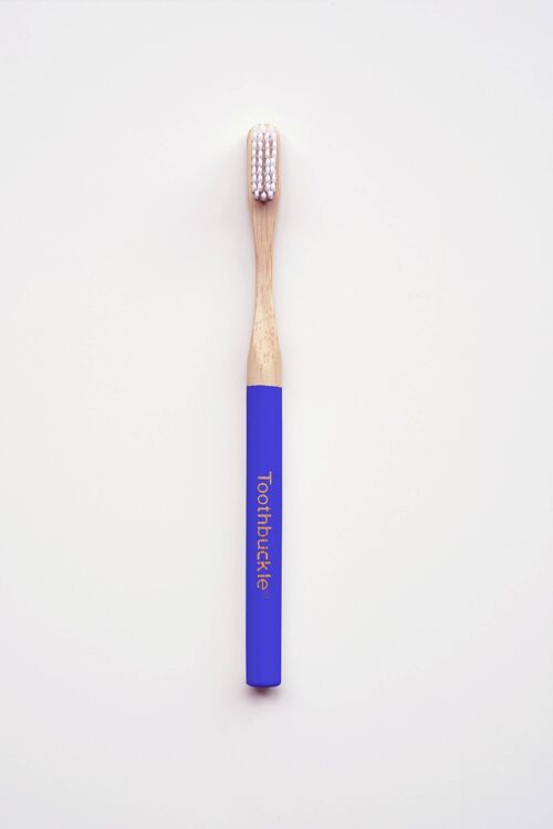 Fully Recyclable Vegan Bamboo Toothbrush (Blue)