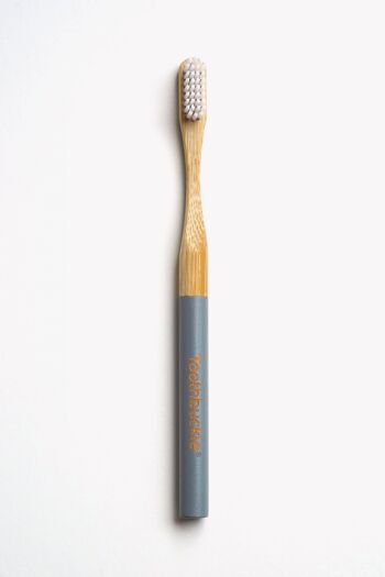 Brosse à Dents Vegan en Bambou (Gris) 2