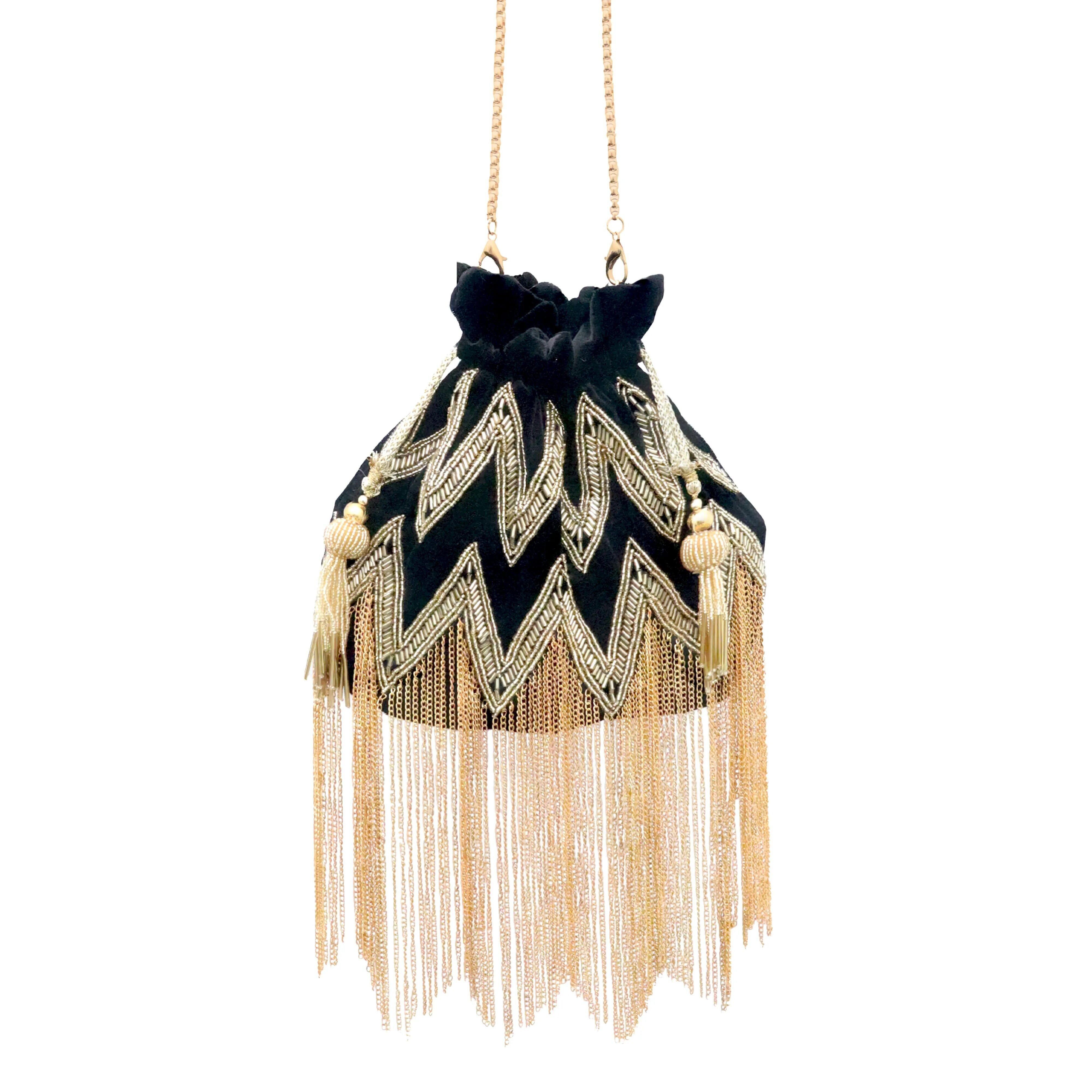 Bombonera Liloi Flecos Negra