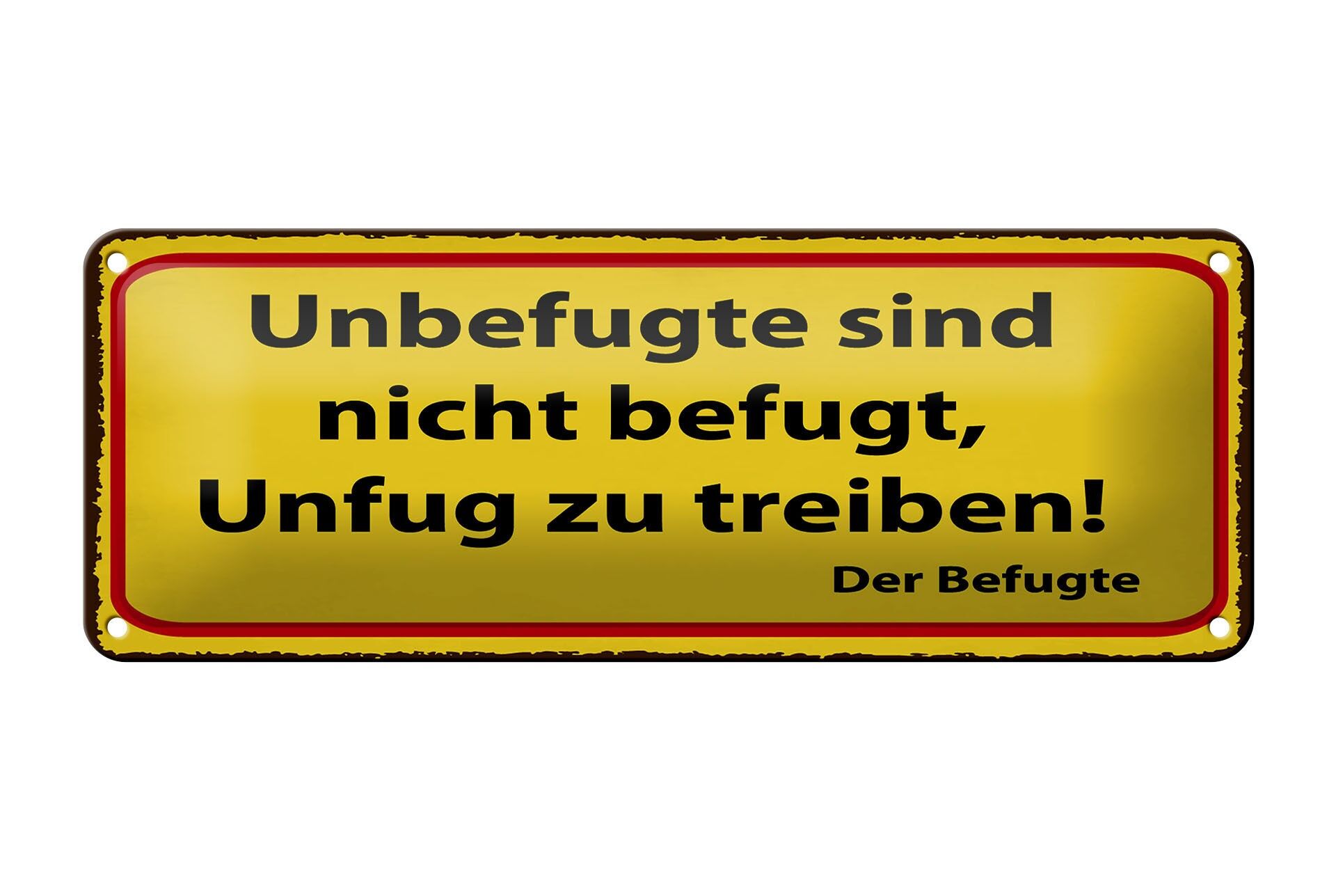 Cartello in metallo 27x10 cm Cartello vietato alle persone non autorizzate