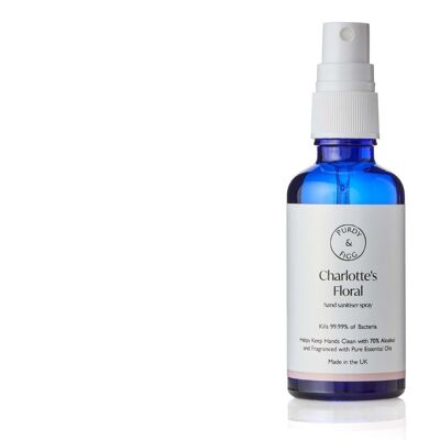 Charlotte's Floral Hand Sanitiser Spray (50ml) - Single Bottle