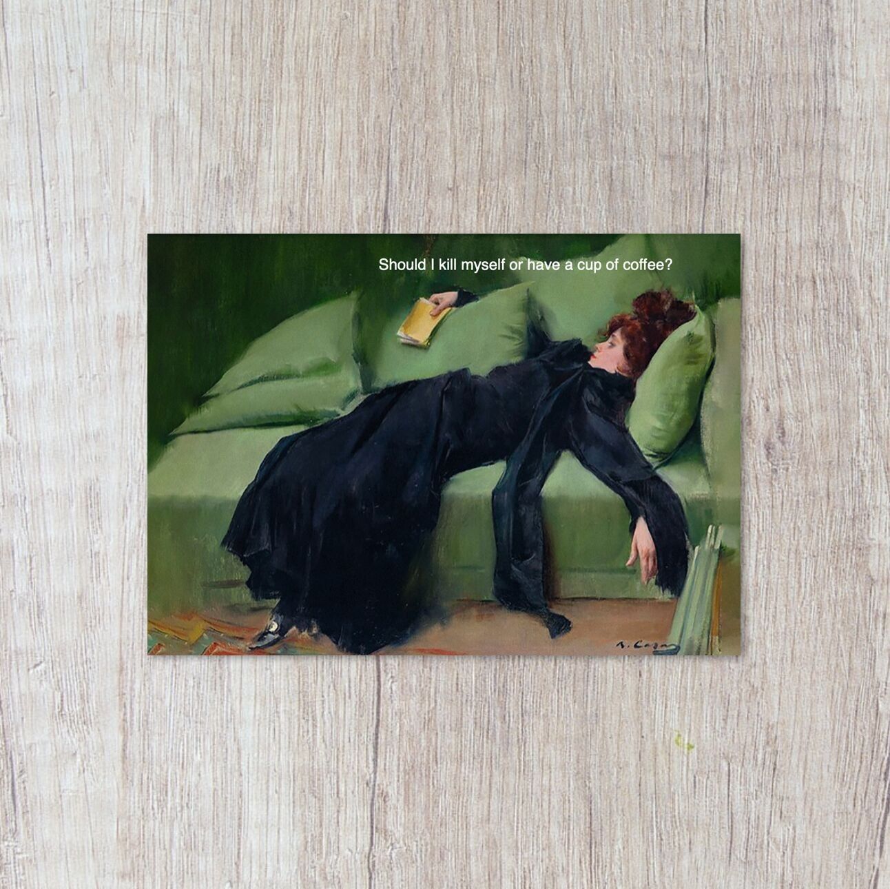 ¿Me suicido o tomo una taza de café?