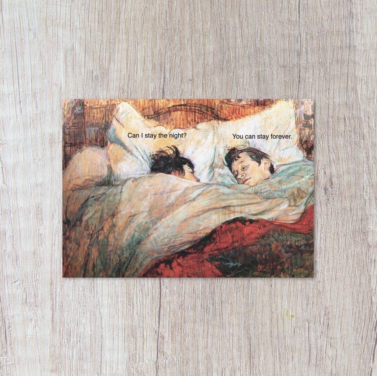 You can stay forever.