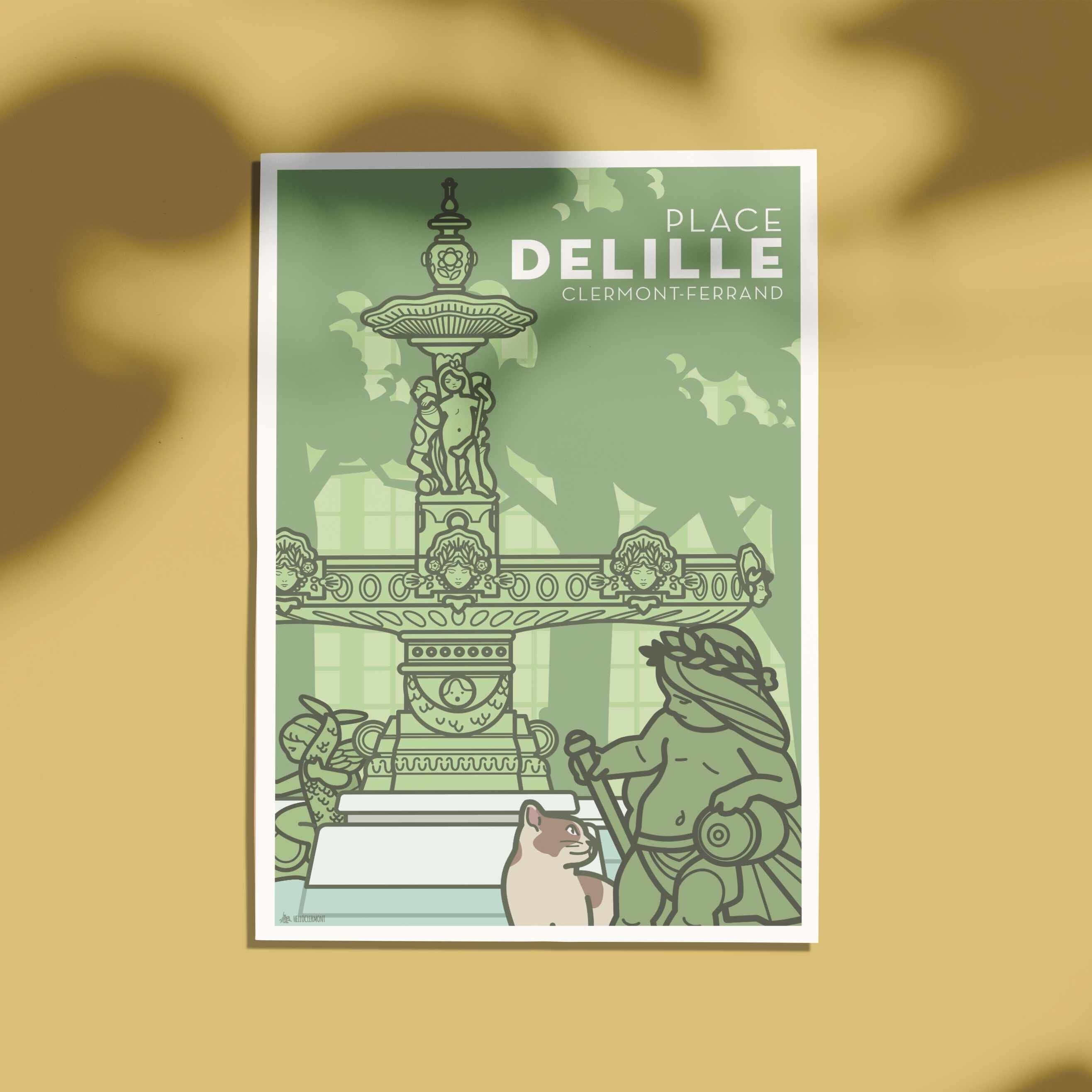 Mappa di Place Delille Clermont-Ferrand