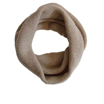 Calentador de cuello de cachemira regenerada para mujer