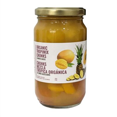 Pezzi di mix Tropic biologico in succhi misti